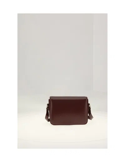 Celine Teen Triomphe Shoulder Bag In Brown
