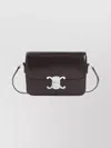 Celine Teen Triomphe Shoulder Bag With Adjustable Strap In Burgundy