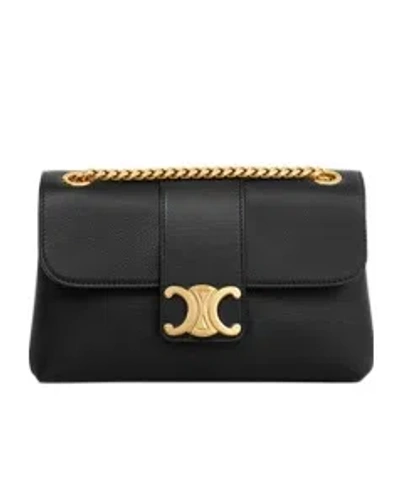 Celine Teen  Victoire Bag In Supple Calfskin In Brown