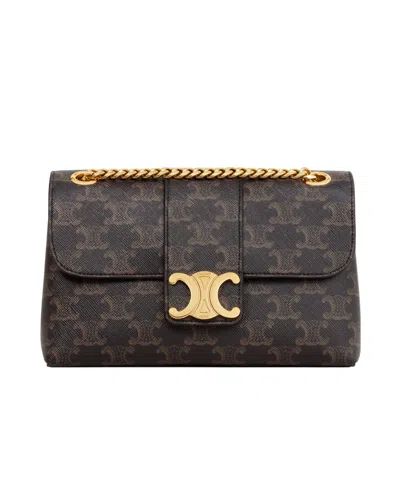 CELINE TEEN CELINE VICTOIRE BAG IN TRIOMPHE CANVAS