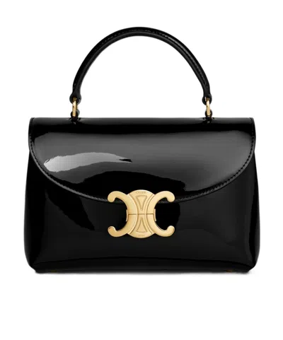 Celine Ten Nino Shoulder Bag In Black