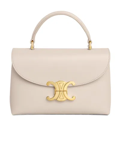 Celine Ten Nino Shoulder Bag In Nude