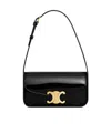 Celine Shoulder Bag Terence In Patent Calfskin In Black
