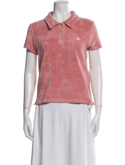 Pre-owned Celine Terry Polo Short Sleeve Polo W/ Tags In Multi