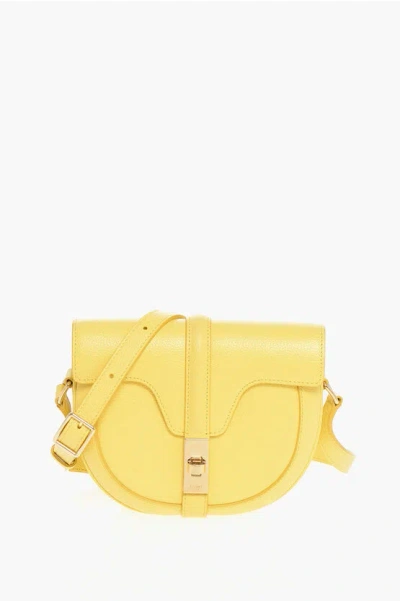 Celine Textured Leather Small Besace Saddle Bag