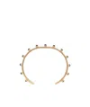 Celine Thin Opening Enamel Nail Bracelet In Yellow