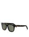 Celine Full Frame Sunglasses In Dark Havana/green