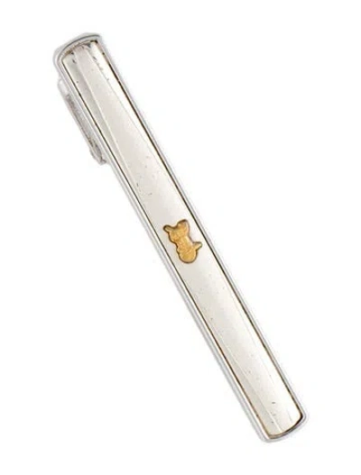 Pre-owned Celine Tie Clip In Silver