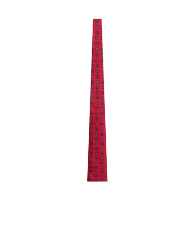 Celine Tie In Silk In Red