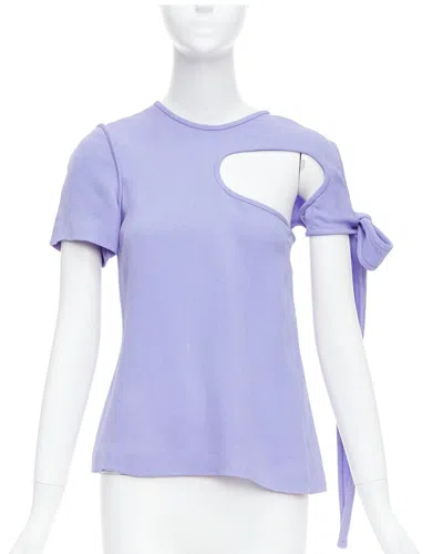 Pre-owned Celine Tie-sleeve Cut Out Top