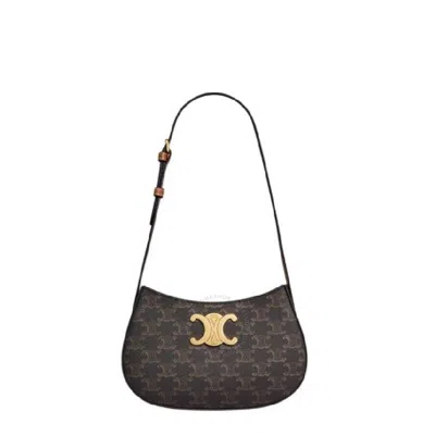 Celine Tilly Handbag In Brown