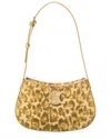 Celine Tilly Medium Triomphe Coated Canvas Shoulder Bag In Brown