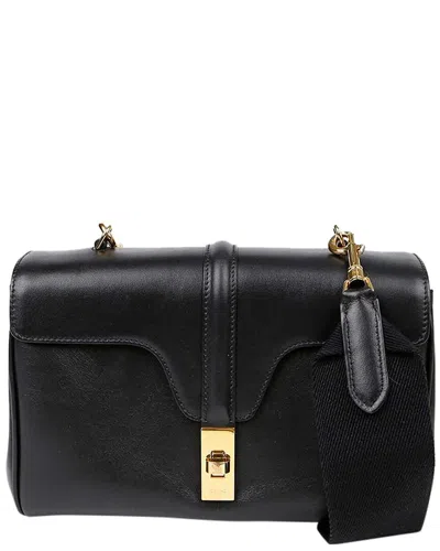 Celine Tin Soft Shoulder Crossbody Bag (authentic Pre-loved) In Black