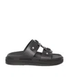 Celine Tippi Round Head Slippers In Black