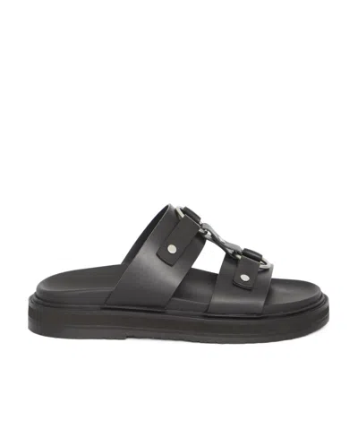 Celine Tippi Round Head Slippers In Black
