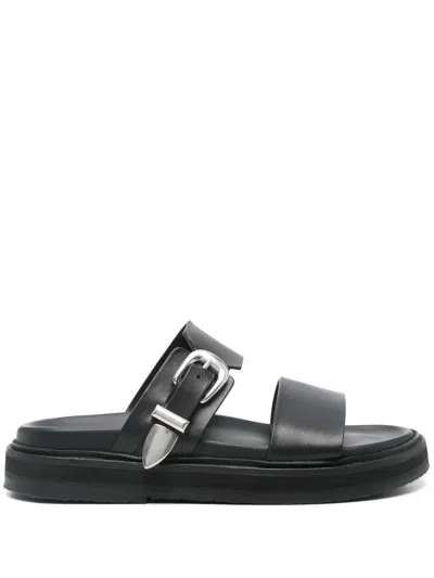 Pre-owned Celine Tippi Sandals In Black
