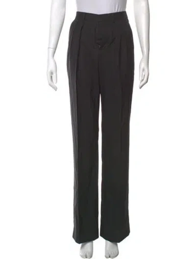 Pre-owned Celine Tixie Wide Leg Pants In Black