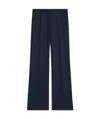 Celine Tommy Striped Wool Nine Cents Casual Pants In Black
