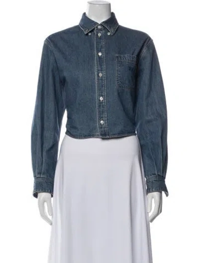 Pre-owned Celine Top In Blue