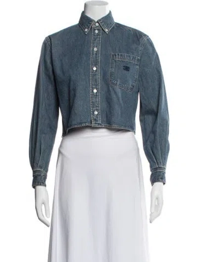 Pre-owned Celine Top In Blue