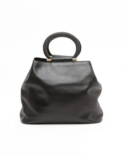 Celine Céline Top Handle Bag In Black