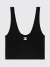 Celine Triomphe Bra In Athletic Cotton In Black