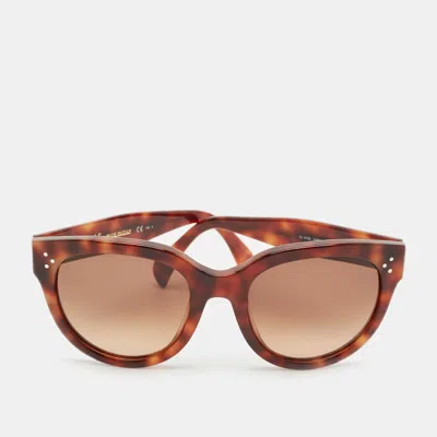 Pre-owned Celine Tortoise Brown Gradient Cl 41755 Audrey Sunglasses