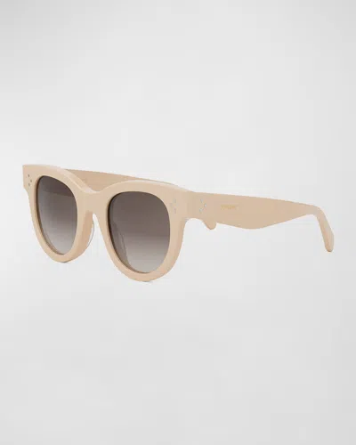 Celine Tortoiseshell Acetate Cat-eye Sunglasses In Pink