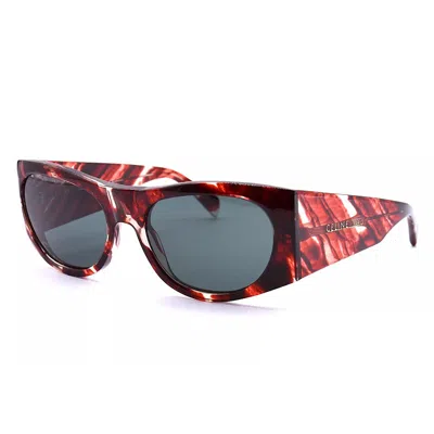Celine Tortoiseshell Frame Sunglasses In Red