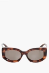 Celine Tortoiseshell Patterned Squared Sunglasses Grösse Unica