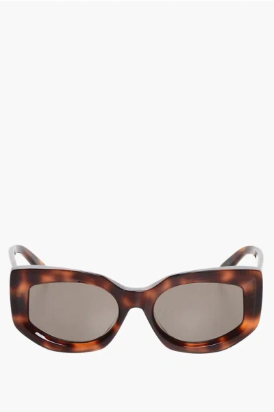 Celine Tortoiseshell Patterned Squared Sunglasses Grösse Unica