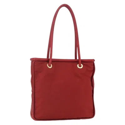 Pre-owned Celine Tote Nylon Red Nylon Tote Bag Bag ()
