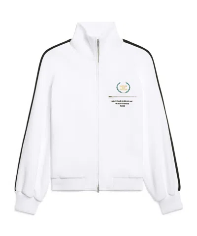 Celine Tracksuit Jacket In Double-face Jersey In White