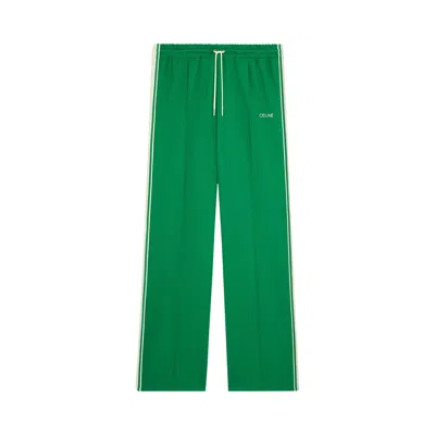 Pre-owned Celine Tracksuit Pants 'green/ecru' | Men's Size Xl