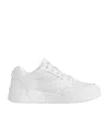 Celine Men Ct-09 Leather Sneakers With Mesh Inserts In White