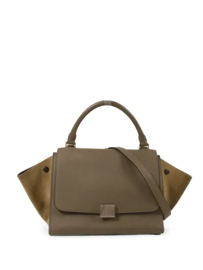Pre-owned Celine Trapeze Handbag In Brown