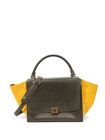 Pre-owned Celine Trapeze Handbag In Green