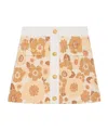 Celine Trapeze Mini Skirt In Wool Jersey