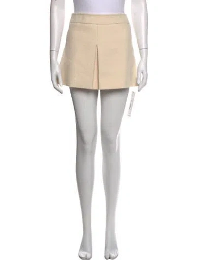 Pre-owned Celine Trapeze Mini Skirt In Neutrals