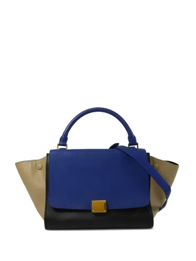 Pre-owned Celine Trapeze Shoulder Bag In Blue