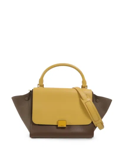Pre-owned Celine Trapeze Shoulder Bag In Brown