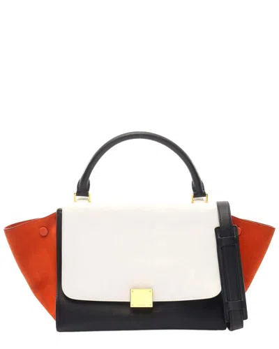 Celine Trapeze Small Handbag (authentic Pre-loved) In Multi