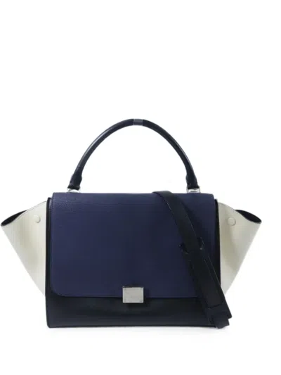 Pre-owned Celine Trapeze Tote Bag In Black