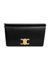 Celine Trapeze Triomphe Shoulder Bag In Black