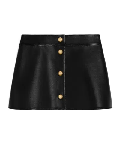 Celine Trapezoidal Mini Skirt In Black