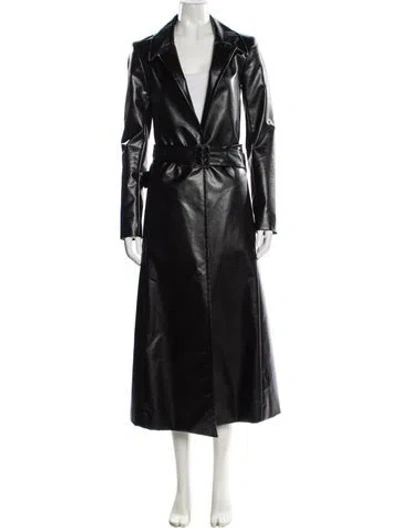 Pre-owned Celine Trench Coat In Black