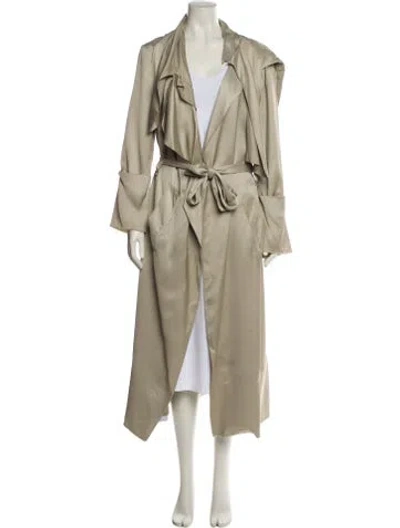 Pre-owned Celine Trench Coat In Neutral
