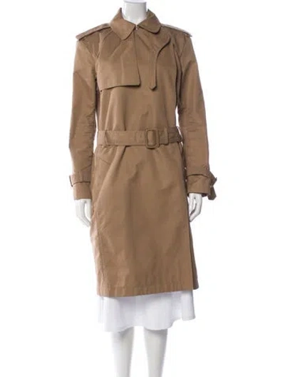 Pre-owned Celine Trench Coat In Neutral