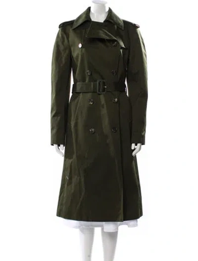 Pre-owned Celine Trench Coat W/ Tags In Green