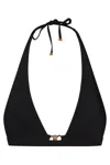 Celine Triangle Bikini Top In Black